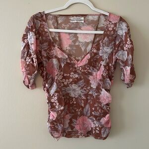 UO Sheer Sweetheart Top